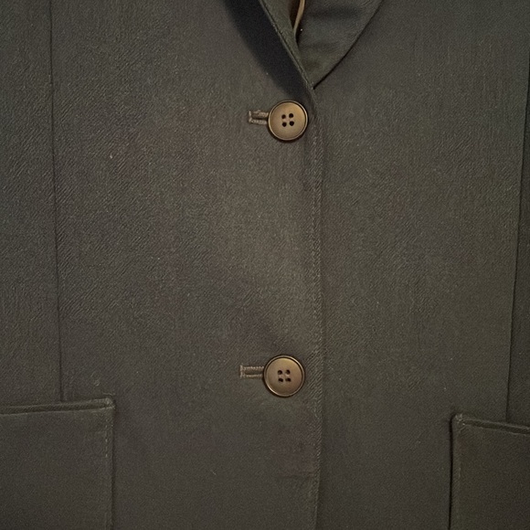 Vintage Pendleton Women's Virgin Wool Navy Blue Two Button Blazer Jacket Size 6 - Picture 6 of 11